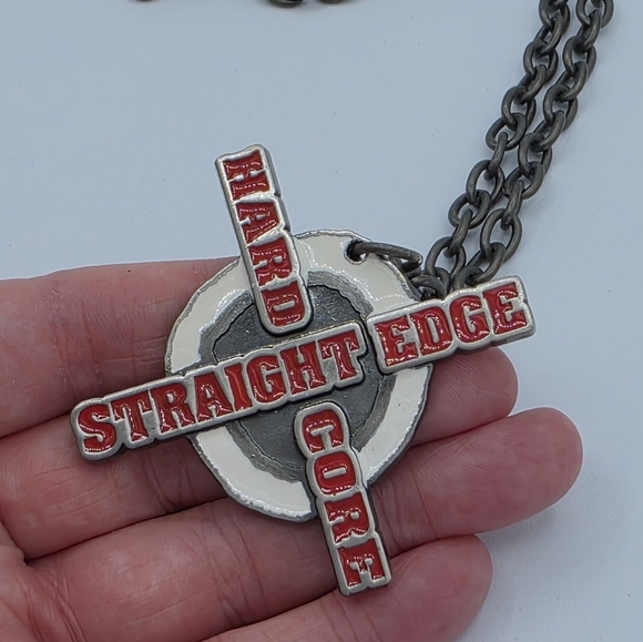 WWE CM Punk Straight Edge Hardcore Necklace - Picture 2 of 5